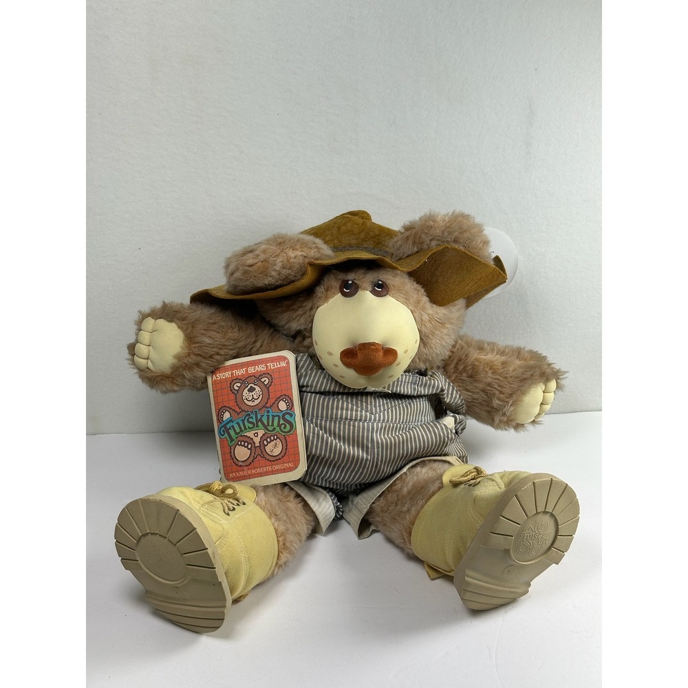 Vintage 1985 Dudley Furskin Plush Xavier Roberts Original w/ Tags Storage A-6